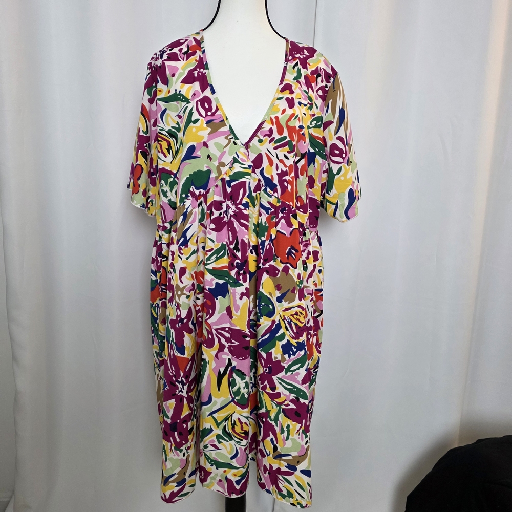 SHEIN Curve Multicolor Floral Top